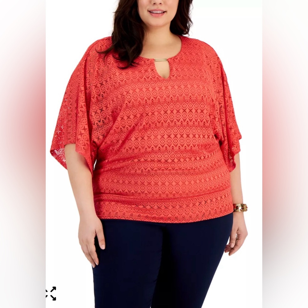 NWT JM Collection Plus Size Poncho Top XXL